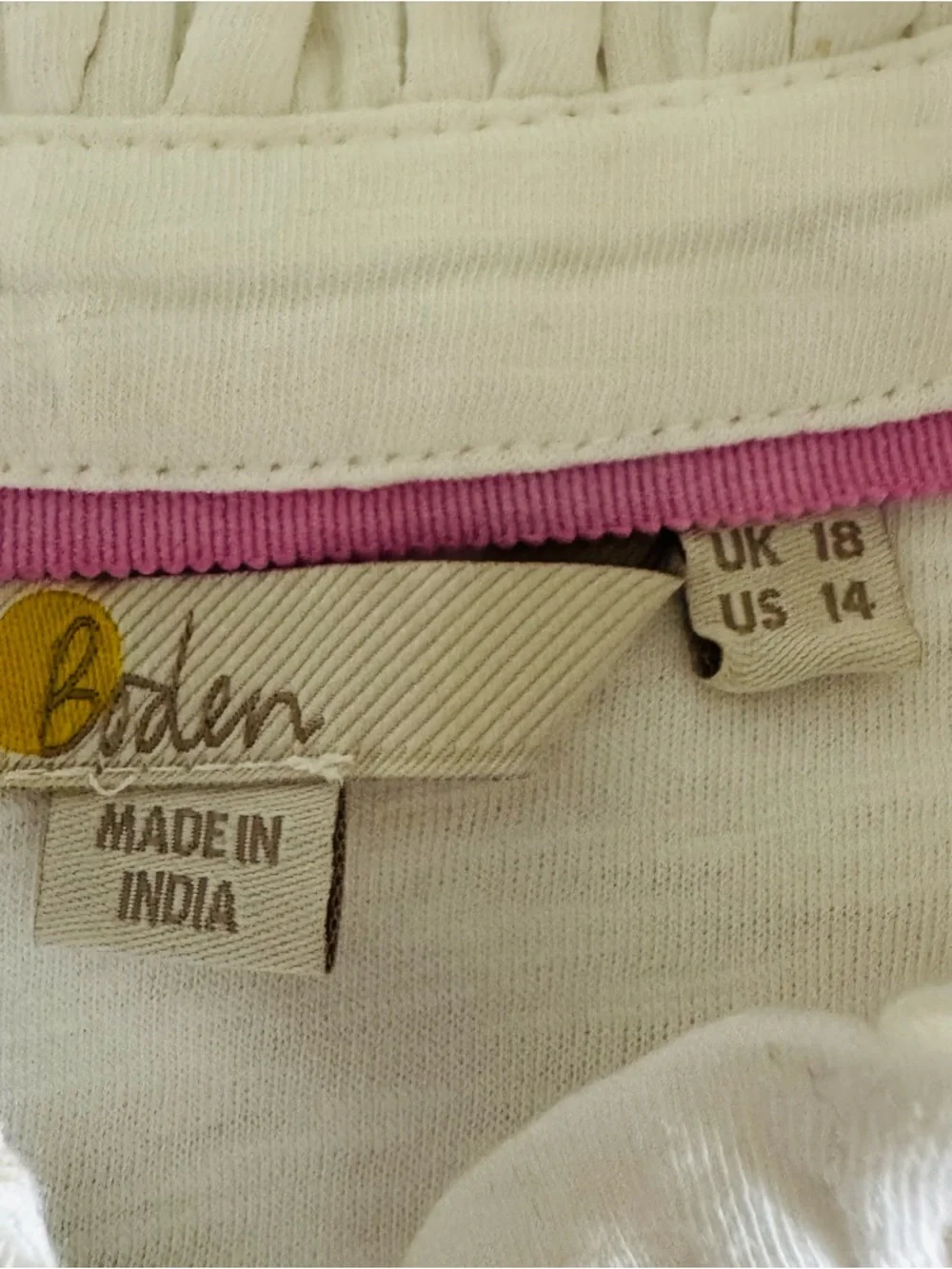Boden Embroidered Floral Button Front Top - Picture 7 of 10